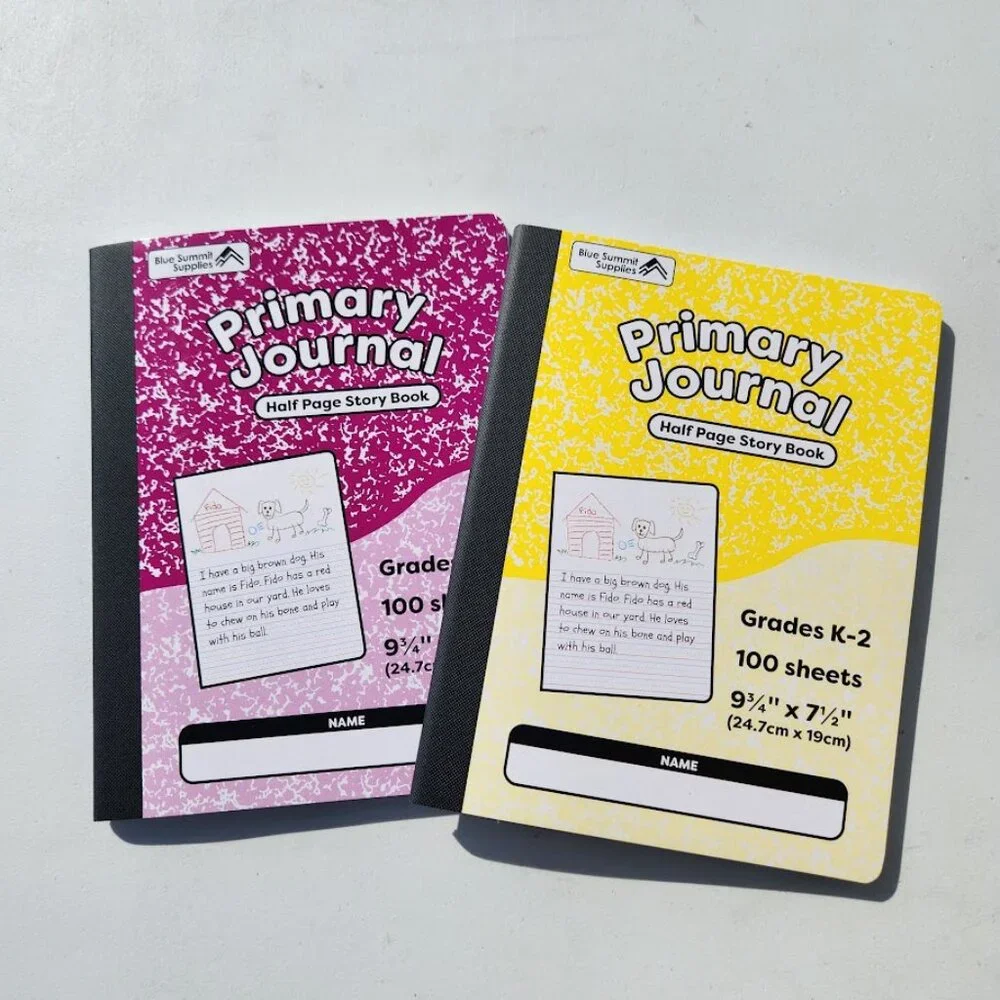 2X Primary Composition Notebook Grades K-2 Primary Journal Grades Writing Drawin